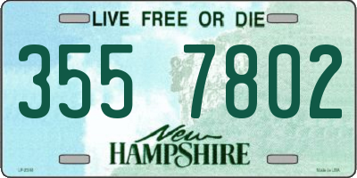 NH license plate 3557802