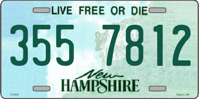 NH license plate 3557812