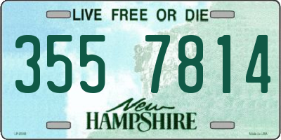 NH license plate 3557814