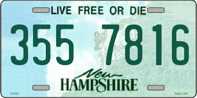NH license plate 3557816