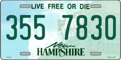 NH license plate 3557830