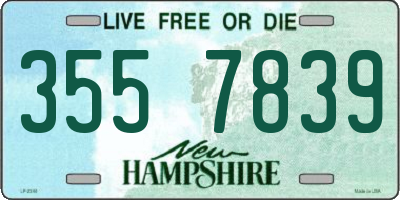 NH license plate 3557839