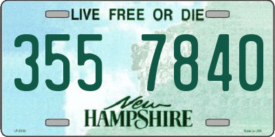 NH license plate 3557840