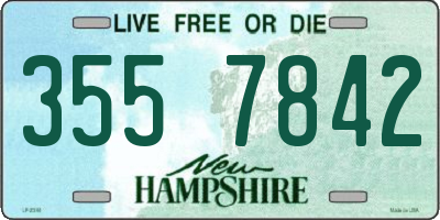NH license plate 3557842