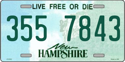 NH license plate 3557843