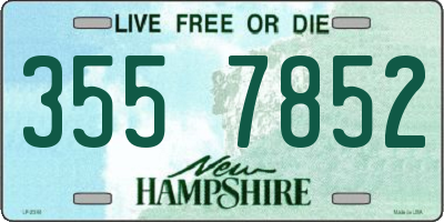 NH license plate 3557852
