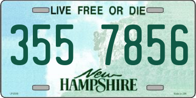 NH license plate 3557856