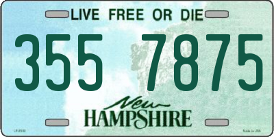 NH license plate 3557875