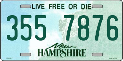 NH license plate 3557876