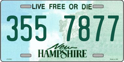 NH license plate 3557877