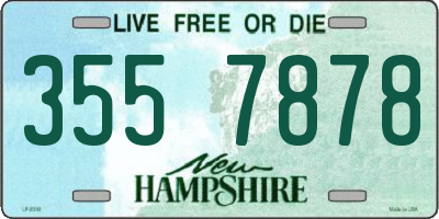 NH license plate 3557878