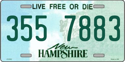 NH license plate 3557883