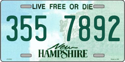 NH license plate 3557892