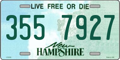 NH license plate 3557927