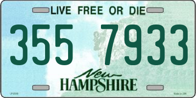 NH license plate 3557933