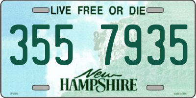 NH license plate 3557935
