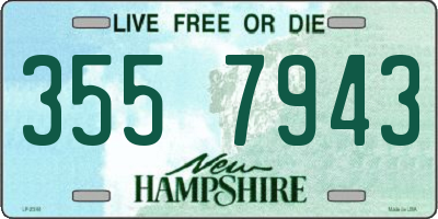 NH license plate 3557943