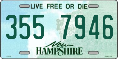 NH license plate 3557946