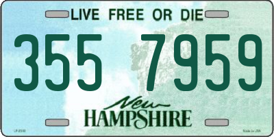 NH license plate 3557959