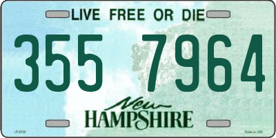 NH license plate 3557964