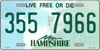 NH license plate 3557966