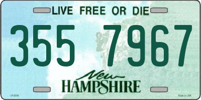 NH license plate 3557967