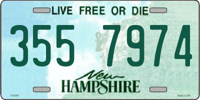NH license plate 3557974