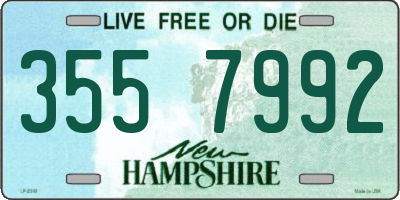 NH license plate 3557992