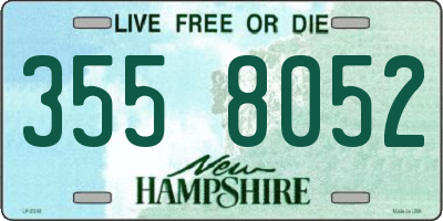 NH license plate 3558052