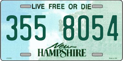 NH license plate 3558054
