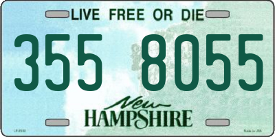 NH license plate 3558055