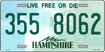 NH license plate 3558062