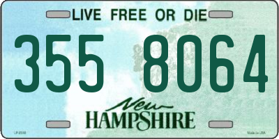 NH license plate 3558064