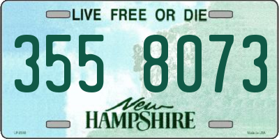 NH license plate 3558073
