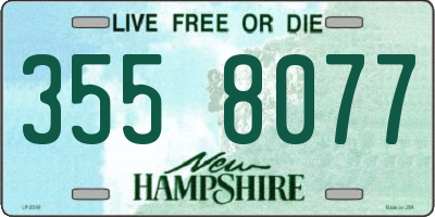 NH license plate 3558077