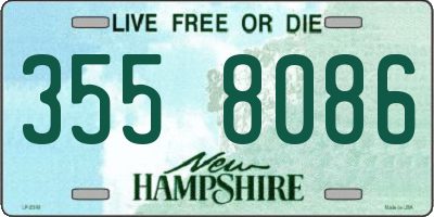 NH license plate 3558086