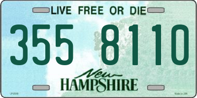 NH license plate 3558110
