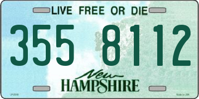NH license plate 3558112