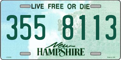 NH license plate 3558113