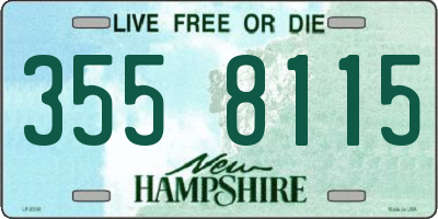 NH license plate 3558115