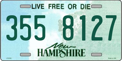 NH license plate 3558127