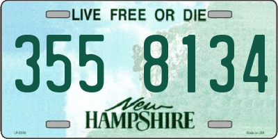 NH license plate 3558134