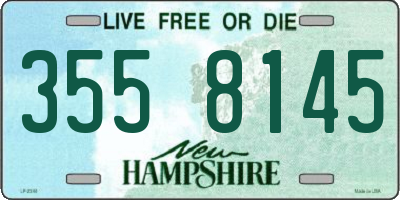 NH license plate 3558145