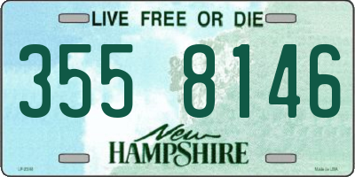 NH license plate 3558146
