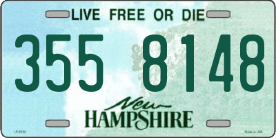 NH license plate 3558148