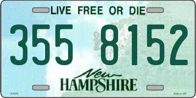 NH license plate 3558152