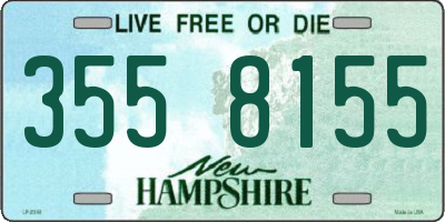 NH license plate 3558155