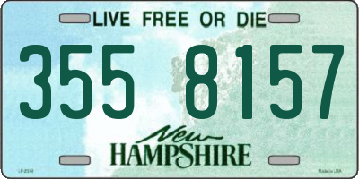 NH license plate 3558157