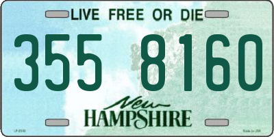 NH license plate 3558160