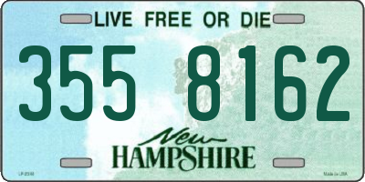NH license plate 3558162